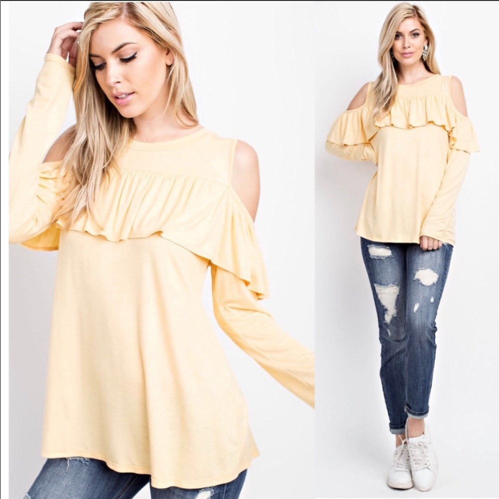 Honey 🍯 Bee Bamboo Ruffle Long Sleeve Tunic Tee